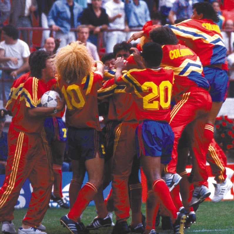 Colombia 1990 Visitante